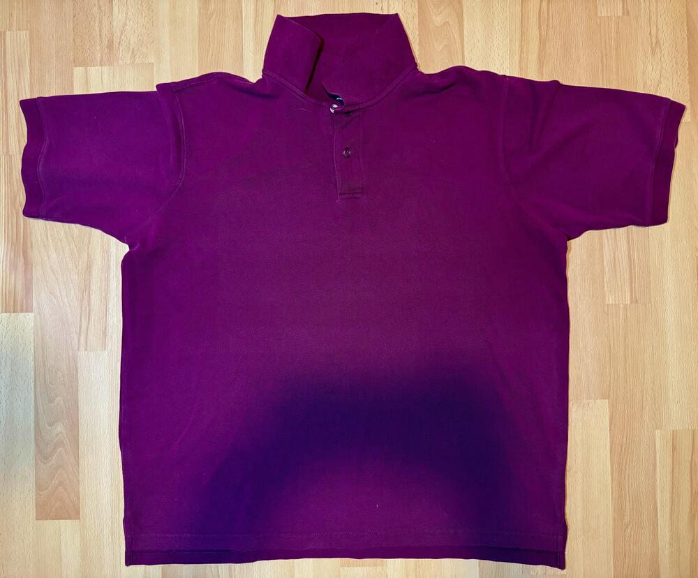 George Polo Shirt Mens XL Burgundy Short Sleeve Cotton Polyester Blend Casual